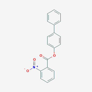 molecular formula C19H13NO4 B386427 Biphenyl-4-yl 2-nitrobenzoate 