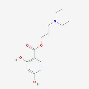 molecular formula C14H21NO4 B3864273 3-(diethylamino)propyl 2,4-dihydroxybenzoate 