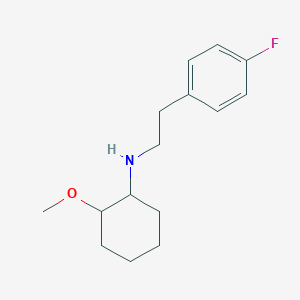 molecular formula C15H22FNO B3864313 N-[2-(4-fluorophenyl)ethyl]-2-methoxycyclohexanamine oxalate 