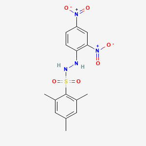 molecular formula C15H16N4O6S B3864340 N'-(2,4-dinitrophenyl)-2,4,6-trimethylbenzenesulfonohydrazide 