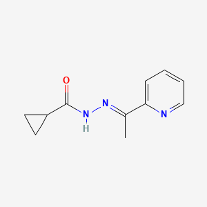 molecular formula C11H13N3O B3864350 N'-[1-(2-pyridinyl)ethylidene]cyclopropanecarbohydrazide 