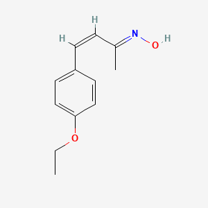molecular formula C12H15NO2 B3864367 4-(4-ethoxyphenyl)-3-buten-2-one oxime 