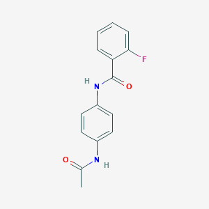 N-(4-acetamidophenyl)-2-fluorobenzamide