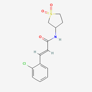 molecular formula C13H14ClNO3S B3864377 3-(2-chlorophenyl)-N-(1,1-dioxidotetrahydro-3-thienyl)acrylamide 