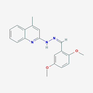 molecular formula C19H19N3O2 B3864441 2,5-dimethoxybenzaldehyde (4-methyl-2-quinolinyl)hydrazone 