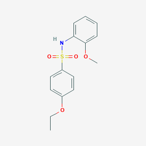molecular formula C15H17NO4S B386450 4-ethoxy-N-(2-methoxyphenyl)benzenesulfonamide 