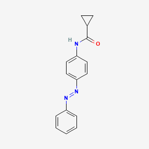 molecular formula C16H15N3O B3864509 N-[4-(phenyldiazenyl)phenyl]cyclopropanecarboxamide 