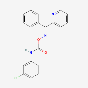 molecular formula C19H14ClN3O2 B3864555 phenyl(2-pyridinyl)methanone O-{[(3-chlorophenyl)amino]carbonyl}oxime 
