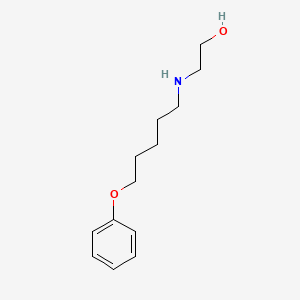 molecular formula C13H21NO2 B3864564 2-[(5-phenoxypentyl)amino]ethanol 