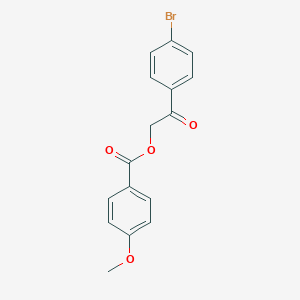 2-(4-Bromophenyl)-2-oxoethyl 4-methoxybenzoate
