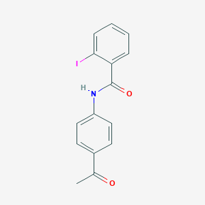 molecular formula C15H12INO2 B386461 N-(4-Acetylphenyl)-2-iodobenzamide 