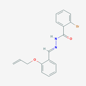 molecular formula C17H15BrN2O2 B3864611 N'-[2-(allyloxy)benzylidene]-2-bromobenzohydrazide 