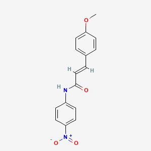 molecular formula C16H14N2O4 B3864624 3-(4-methoxyphenyl)-N-(4-nitrophenyl)acrylamide 