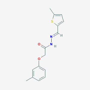 molecular formula C15H16N2O2S B386465 2-(3-methylphenoxy)-N'-[(5-methyl-2-thienyl)methylene]acetohydrazide 