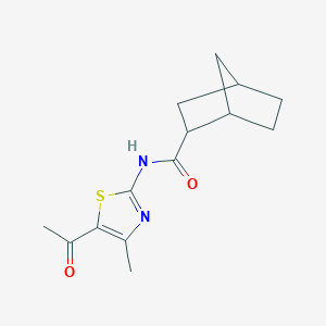 N-(5-acetyl-4-methyl-1,3-thiazol-2-yl)bicyclo[2.2.1]heptane-2-carboxamide
