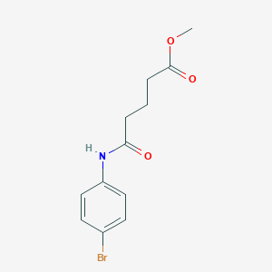 molecular formula C12H14BrNO3 B386467 Methyl 5-(4-bromoanilino)-5-oxopentanoate 