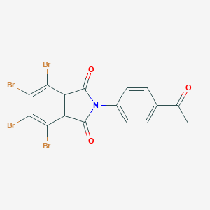 molecular formula C16H7Br4NO3 B386468 2-(4-acetylphenyl)-4,5,6,7-tetrabromo-1H-isoindole-1,3(2H)-dione 