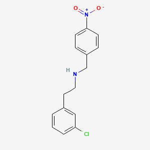 molecular formula C15H15ClN2O2 B3864745 2-(3-chlorophenyl)-N-(4-nitrobenzyl)ethanamine 