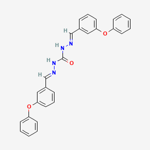 molecular formula C27H22N4O3 B3864768 N'',N'''-bis(3-phenoxybenzylidene)carbonohydrazide 