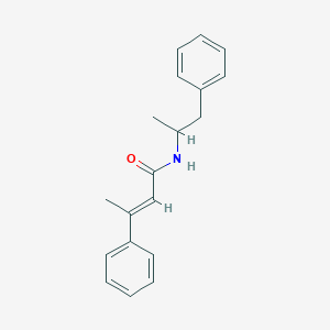 molecular formula C19H21NO B3864801 N-(1-methyl-2-phenylethyl)-3-phenyl-2-butenamide 