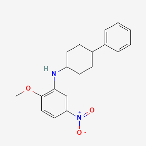 molecular formula C19H22N2O3 B3864808 (2-methoxy-5-nitrophenyl)(4-phenylcyclohexyl)amine 