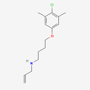 molecular formula C15H22ClNO B3864894 N-[4-(4-chloro-3,5-dimethylphenoxy)butyl]-2-propen-1-amine 