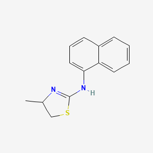 molecular formula C14H14N2S B3864903 4-methyl-N-1-naphthyl-4,5-dihydro-1,3-thiazol-2-amine 