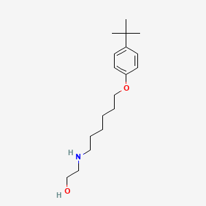 molecular formula C18H31NO2 B3864914 2-{[6-(4-tert-butylphenoxy)hexyl]amino}ethanol 