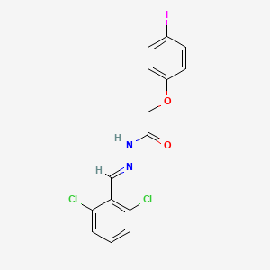molecular formula C15H11Cl2IN2O2 B3864929 N'-(2,6-dichlorobenzylidene)-2-(4-iodophenoxy)acetohydrazide 