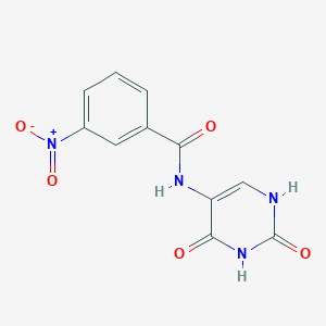 molecular formula C11H8N4O5 B3864936 N-(2,4-dioxo-1,2,3,4-tetrahydro-5-pyrimidinyl)-3-nitrobenzamide 