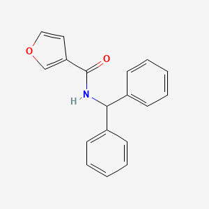 molecular formula C18H15NO2 B3864942 N-(diphenylmethyl)-3-furamide 