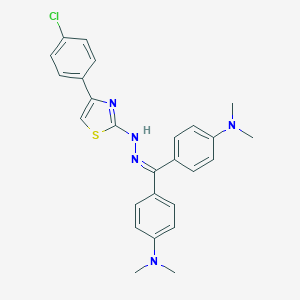 Bis[4-(dimethylamino)phenyl]methanone [4-(4-chlorophenyl)-1,3-thiazol-2-yl]hydrazone