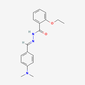 molecular formula C18H21N3O2 B3864953 N'-[4-(dimethylamino)benzylidene]-2-ethoxybenzohydrazide 