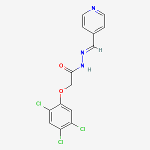 molecular formula C14H10Cl3N3O2 B3864965 N'-(4-pyridinylmethylene)-2-(2,4,5-trichlorophenoxy)acetohydrazide 
