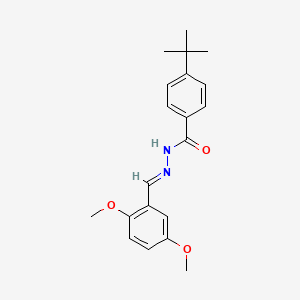 molecular formula C20H24N2O3 B3864970 4-tert-butyl-N'-(2,5-dimethoxybenzylidene)benzohydrazide 