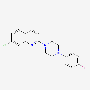 7-chloro-2-[4-(4-fluorophenyl)-1-piperazinyl]-4-methylquinoline