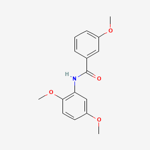 molecular formula C16H17NO4 B3865019 N-(2,5-dimethoxyphenyl)-3-methoxybenzamide 