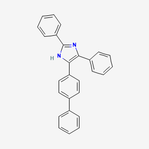 molecular formula C27H20N2 B3865036 5-(4-biphenylyl)-2,4-diphenyl-1H-imidazole 