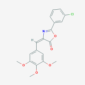 2-(3-chlorophenyl)-4-(3,4,5-trimethoxybenzylidene)-1,3-oxazol-5(4H)-one