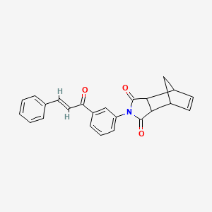 molecular formula C24H19NO3 B3865054 4-(3-cinnamoylphenyl)-4-azatricyclo[5.2.1.0~2,6~]dec-8-ene-3,5-dione 