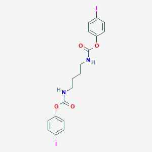 molecular formula C18H18I2N2O4 B386506 4-Iodophenyl 4-{[(4-iodophenoxy)carbonyl]amino}butylcarbamate 