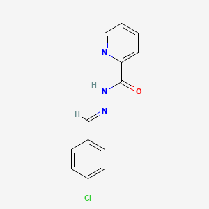 molecular formula C13H10ClN3O B3865096 N'-(4-chlorobenzylidene)-2-pyridinecarbohydrazide 
