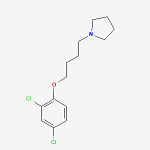 molecular formula C14H19Cl2NO B3865139 1-[4-(2,4-dichlorophenoxy)butyl]pyrrolidine 