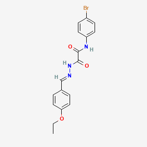 molecular formula C17H16BrN3O3 B3865151 N-(4-bromophenyl)-2-[2-(4-ethoxybenzylidene)hydrazino]-2-oxoacetamide 