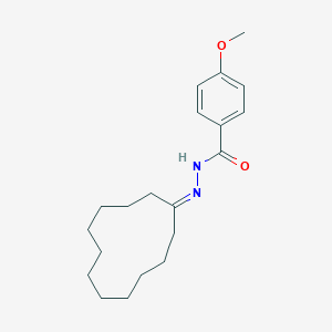 molecular formula C20H30N2O2 B386516 N'-cyclododecylidene-4-methoxybenzohydrazide 