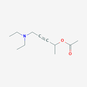 molecular formula C11H19NO2 B3865169 4-(diethylamino)-1-methyl-2-butyn-1-yl acetate 