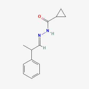 molecular formula C13H16N2O B3865172 N'-(2-phenylpropylidene)cyclopropanecarbohydrazide 