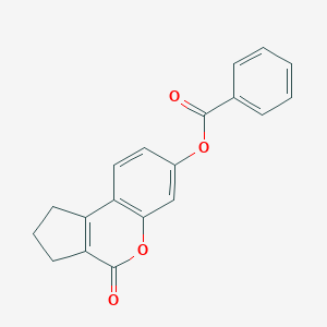 molecular formula C19H14O4 B386523 4-Oxo-1,2,3,4-tetrahydrocyclopenta[c]chromen-7-yl benzoate CAS No. 307524-74-9