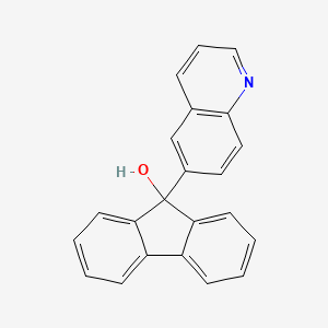 molecular formula C22H15NO B3865263 9-(6-quinolinyl)-9H-fluoren-9-ol 