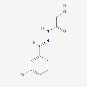 molecular formula C9H9BrN2O2 B3865271 N'-(3-bromobenzylidene)-2-hydroxyacetohydrazide 